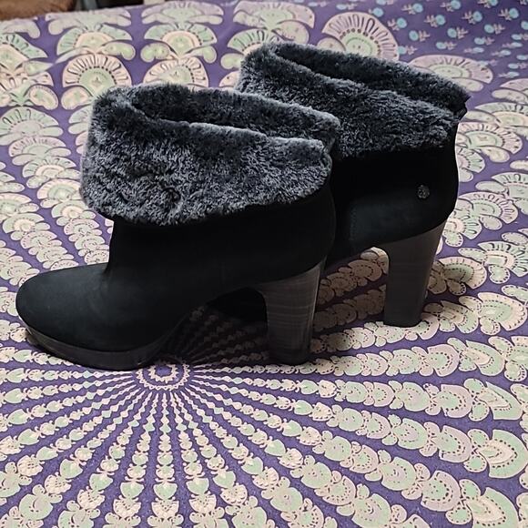 Ugg Shearling Cuff Platform High Heal Boots - Great Condition! - Picture 1 of 5